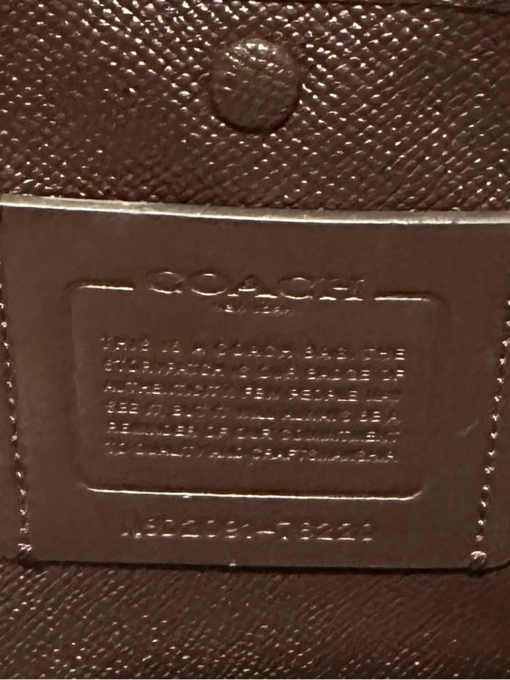 Coach Gray Pebbled Leather Tote - Picture 7 of 7